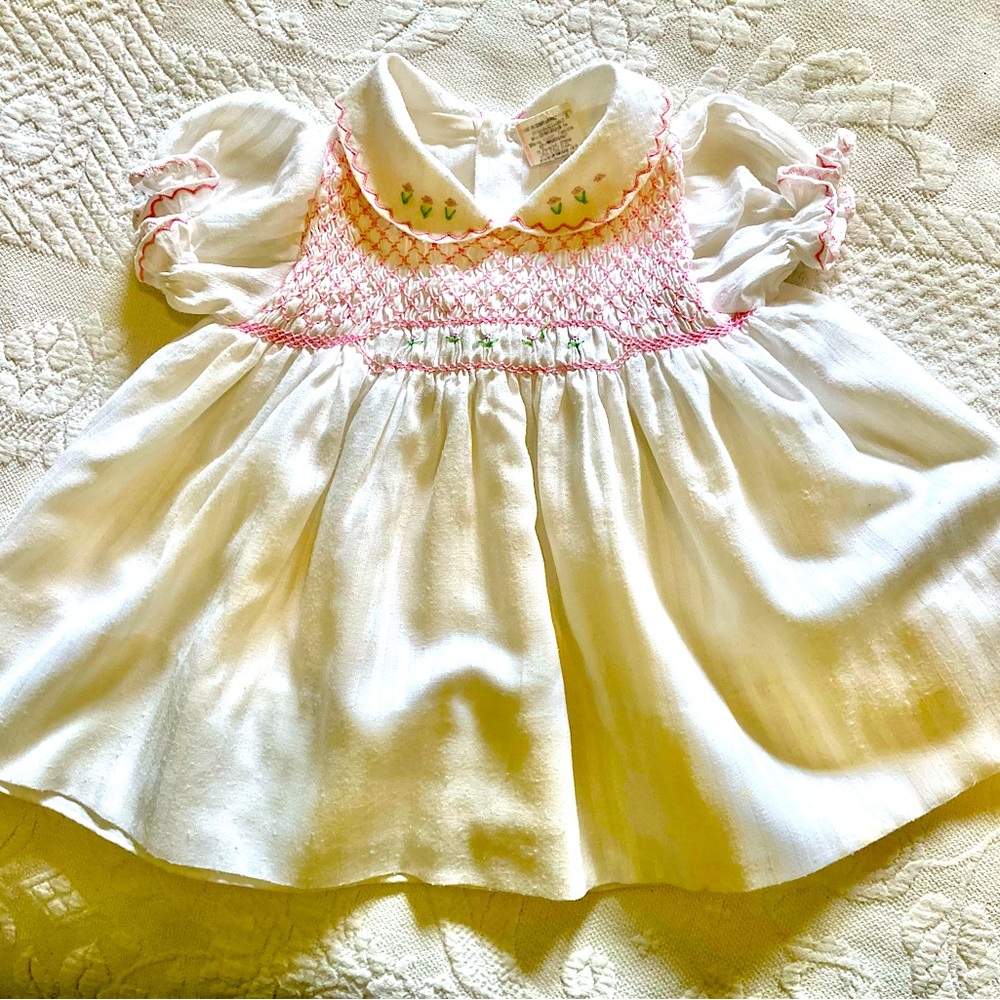 Vintage Hand Smocked Dress